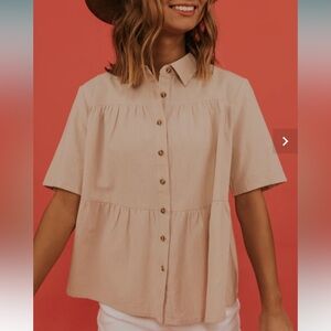 Roolee All to Well Button Blouse